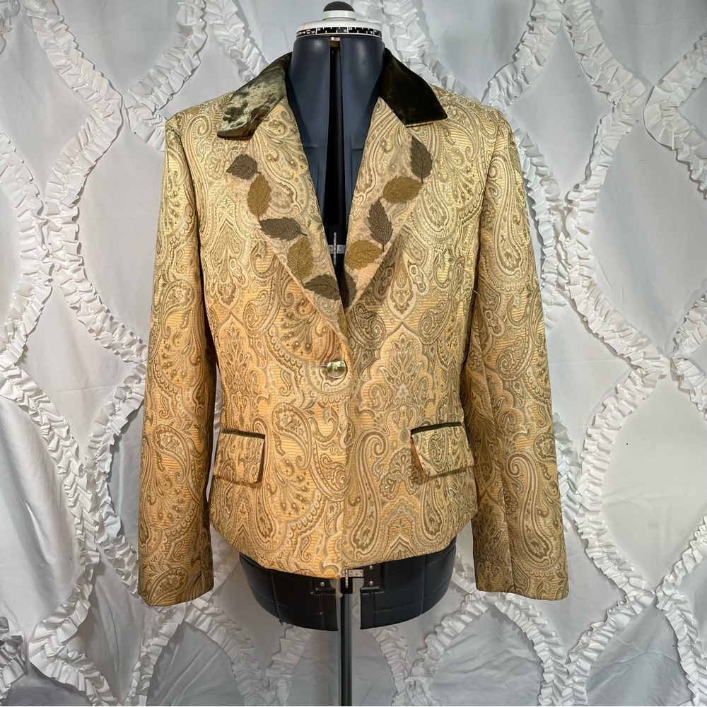 Bloomingdale’s Paisley Blazer Sz 12